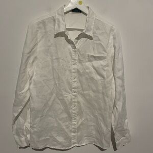 Muze new York white Linen feel ‎ Shirt